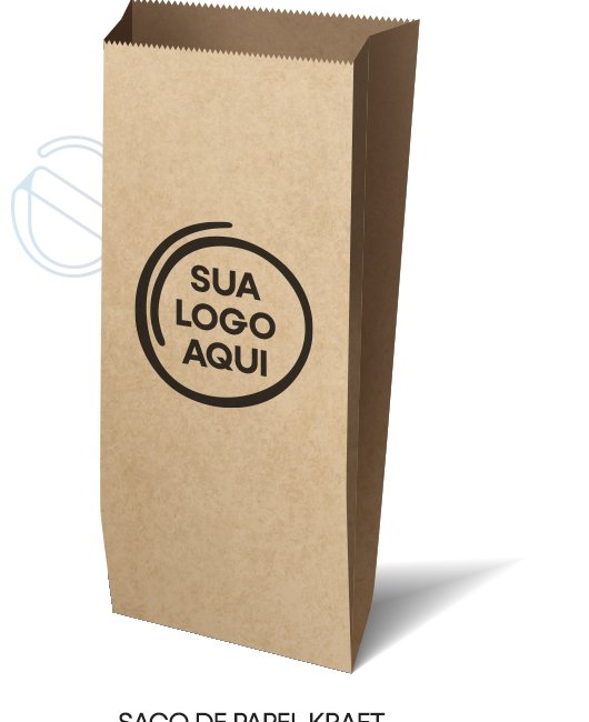 Saco de papel kraft personalizado com sua logo
