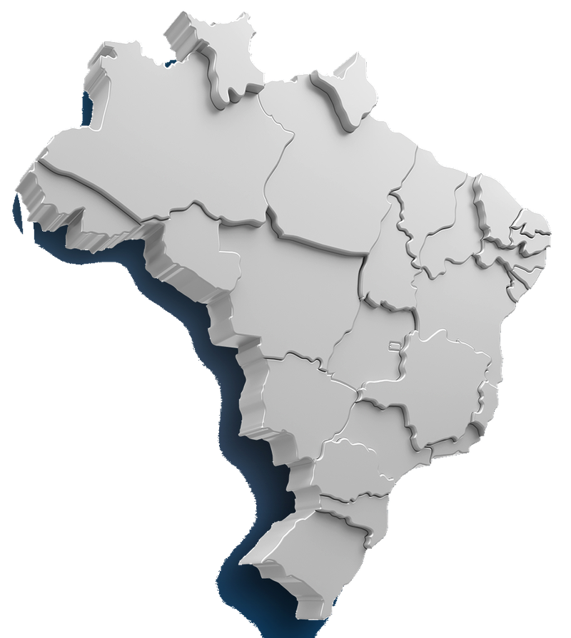 Mapa do Brasil - Gran Nature atende todo o território nacional